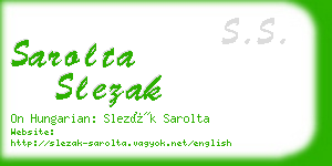 sarolta slezak business card